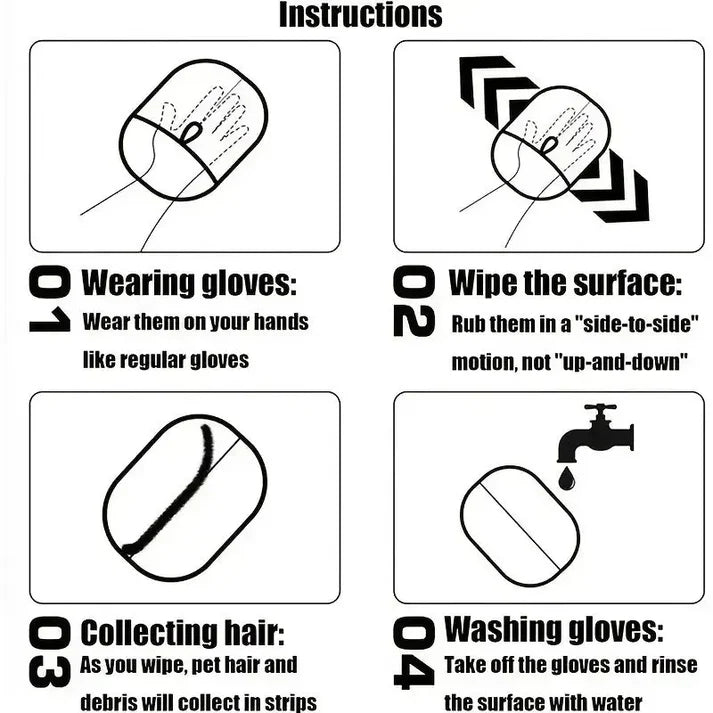 Pet Hair Removal Gloves