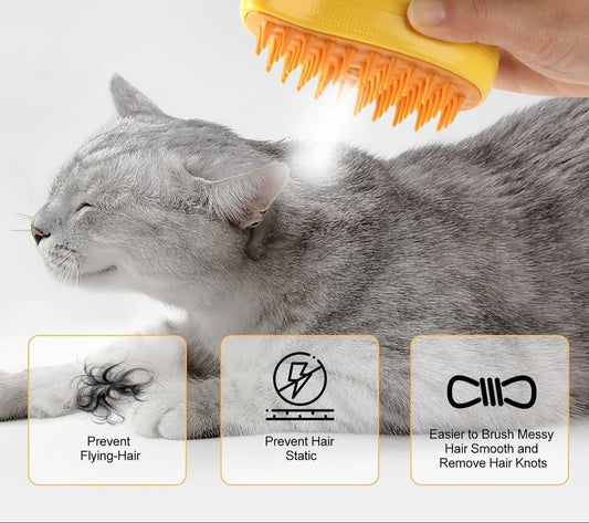 Steaming Pet Hairbrush